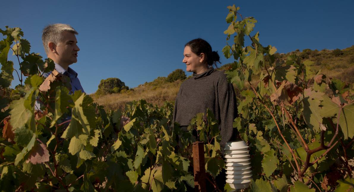Carmen F. Uriarte en Lapuebla de Labarca (Rioja Alavesa). 