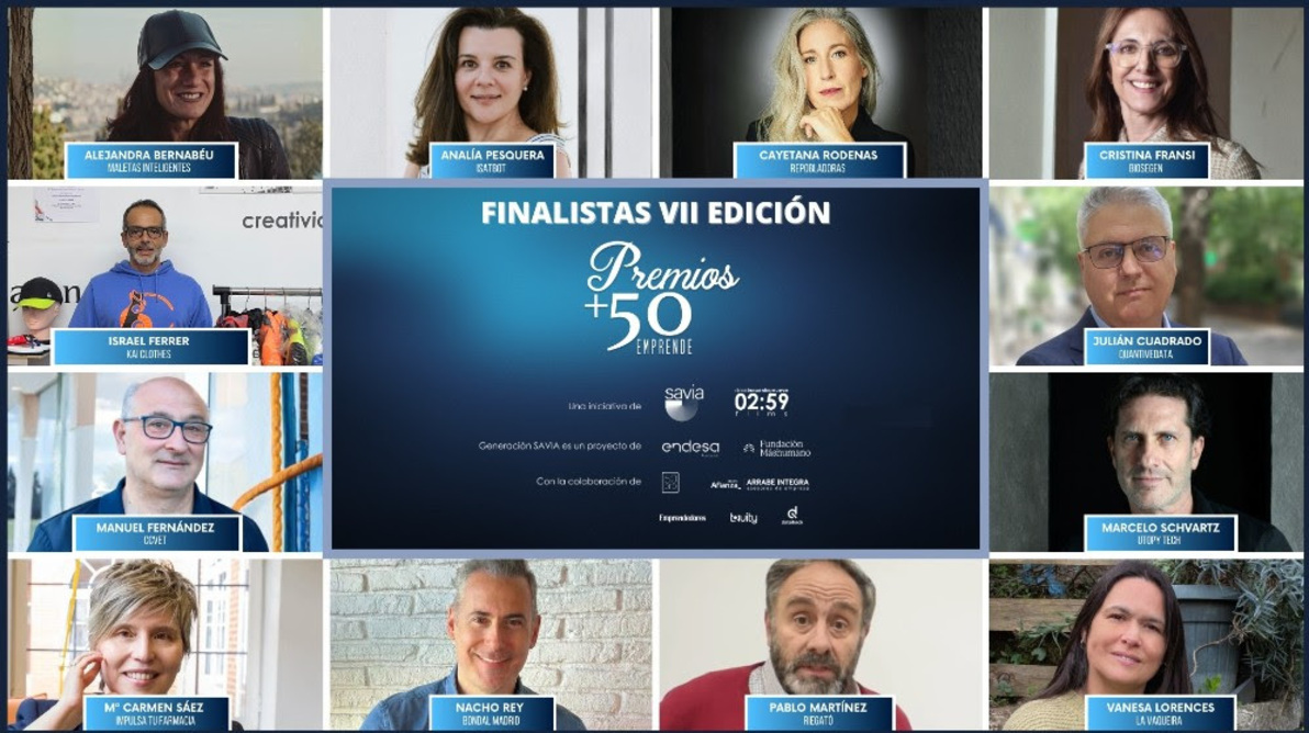 Finalistas de +50 emprende en la VII edición de los premios