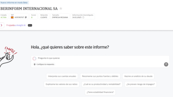 La inteligencia artificial llega a Insight View y convierte el informe comercial en un intérprete financiero