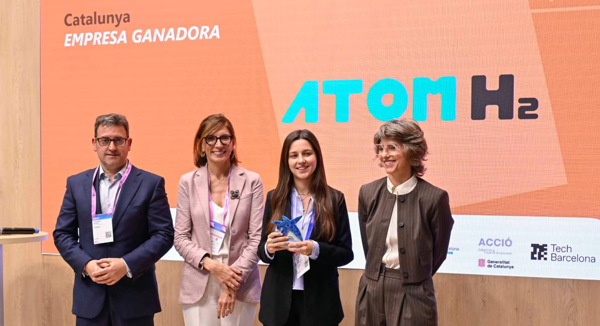 ATOM H2, la startup con más potencial en Cataluña. Premios EmprendeXXI