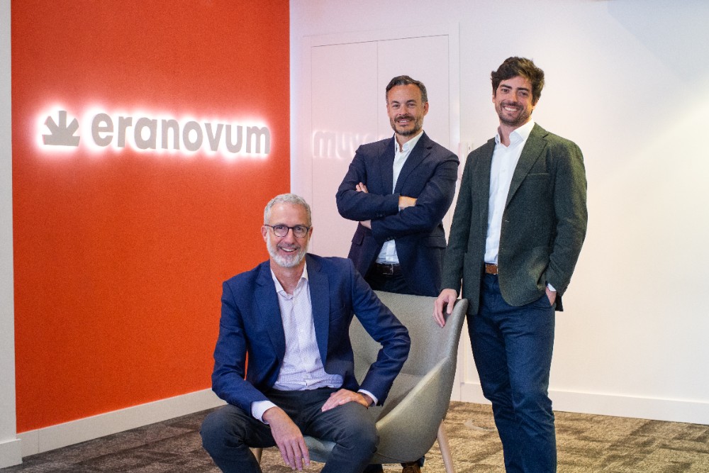 Guy Shahar (izquierda), José Luis Aguirre y David Vallespín, socios fundadores de Eranovum