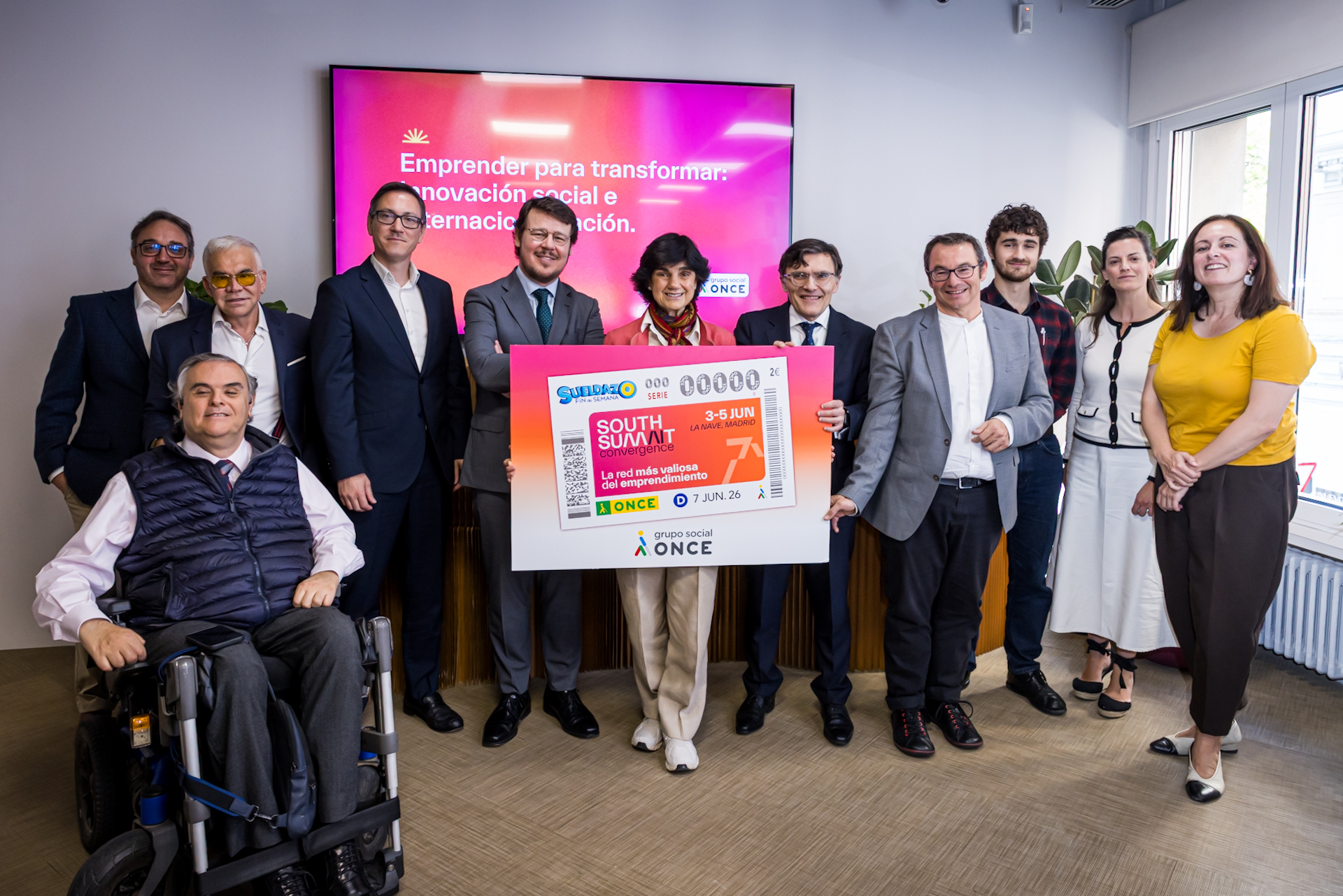 El Grupo Social ONCE explorará en South Summit 2026 cómo mejorar la internacionalización de empresas con propósito