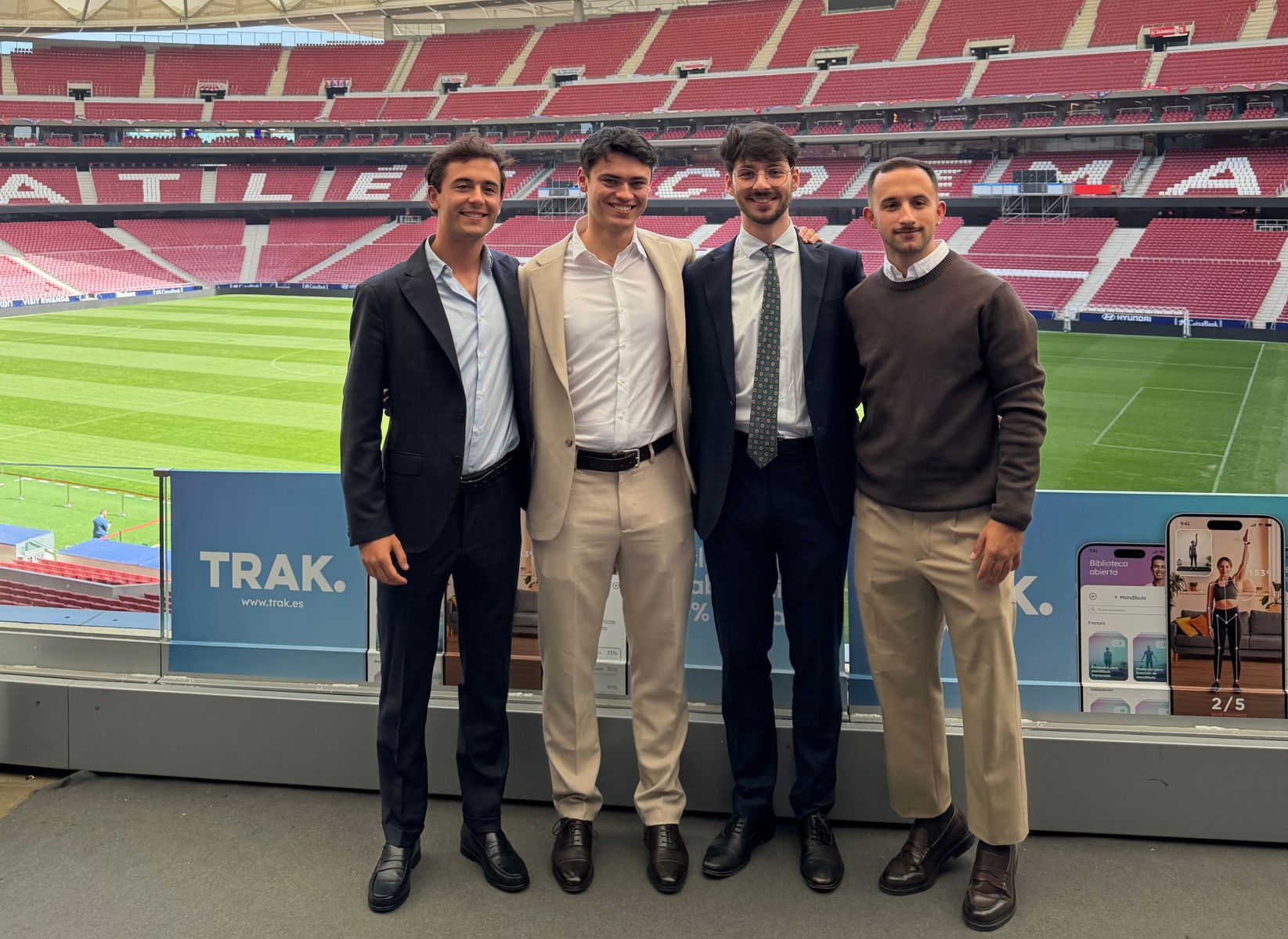 Carlos Rodríguez- Sierra (CGO), Jon Vital (CEO), Jaime Rodríguez (CPO) y Javier Crespo (CTO), fundadores de Trak