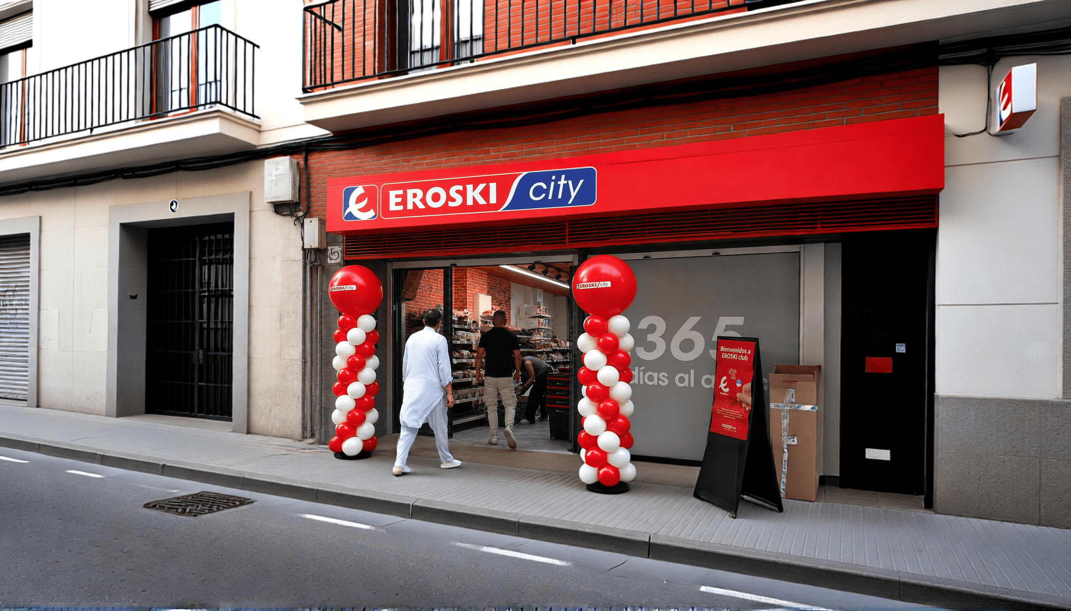 Exterior de supermercado Eroski City en Jaén