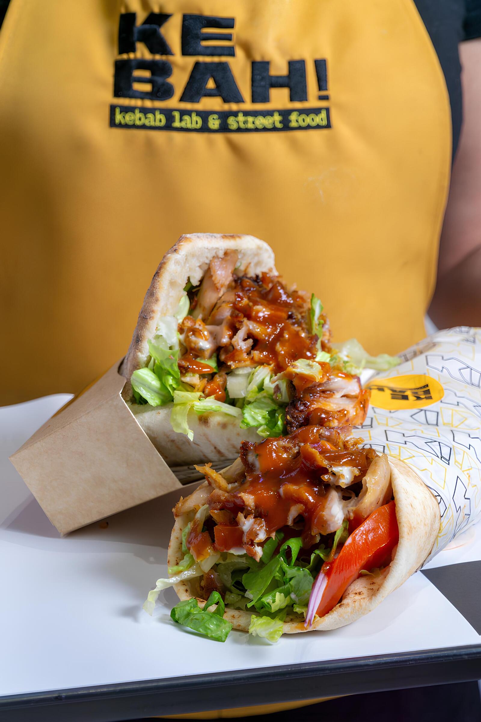 Kebab de la cadena de franquicias Kebah!