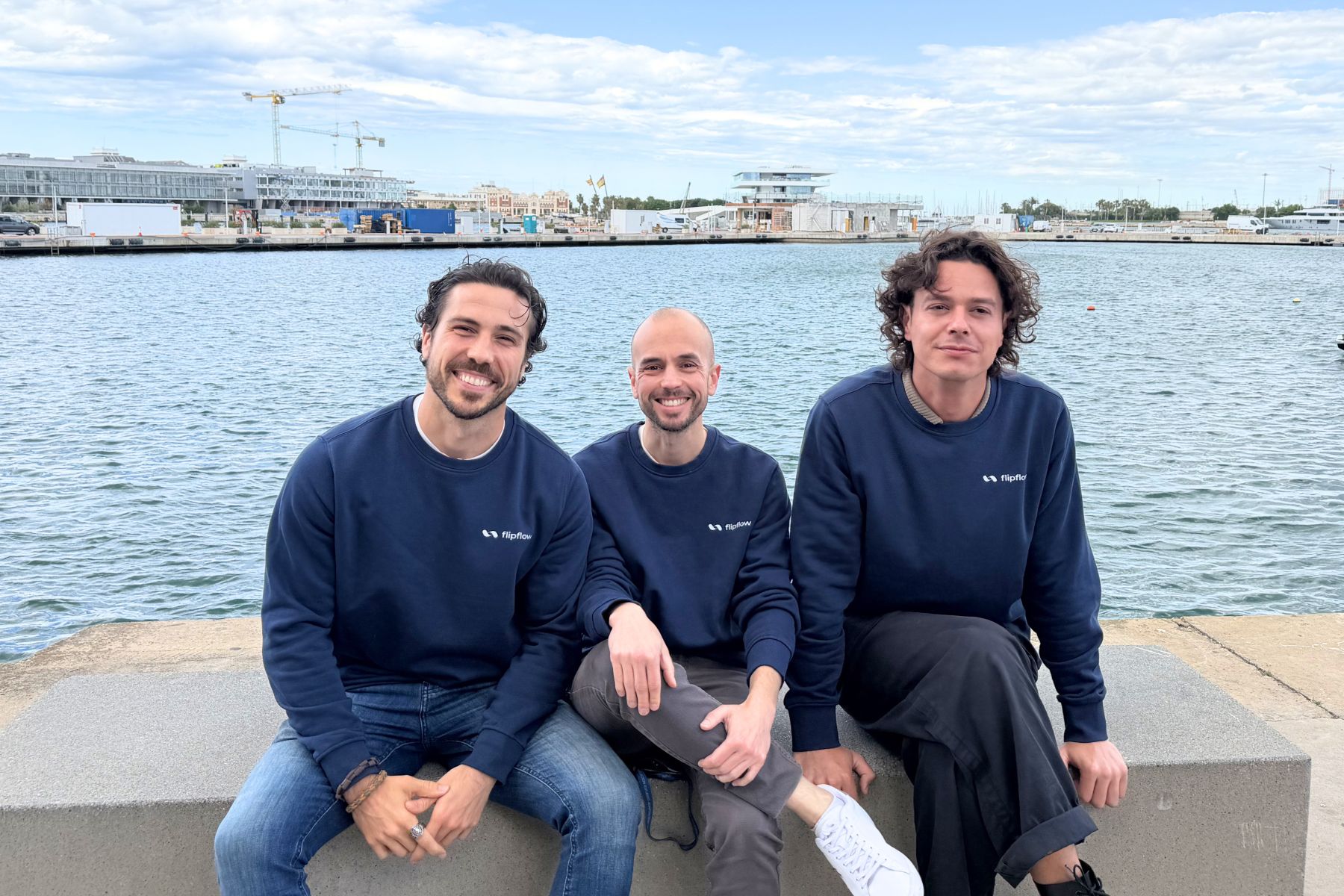 Ricardo García Zorzo (CEO), Mario Rodríguez (Sales manager) e Ismael Gandarillas (CTO), fundadores de Flipflow