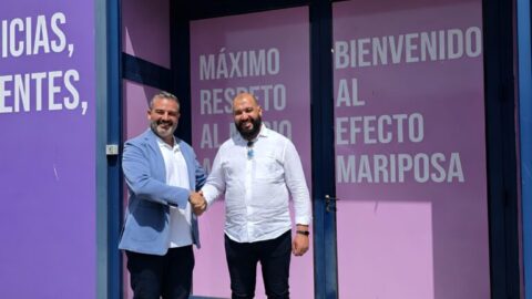 Fernando Castillo (fundador de Ambiseint) y Hicham Chaoukar (franquiciado en Casablanca)