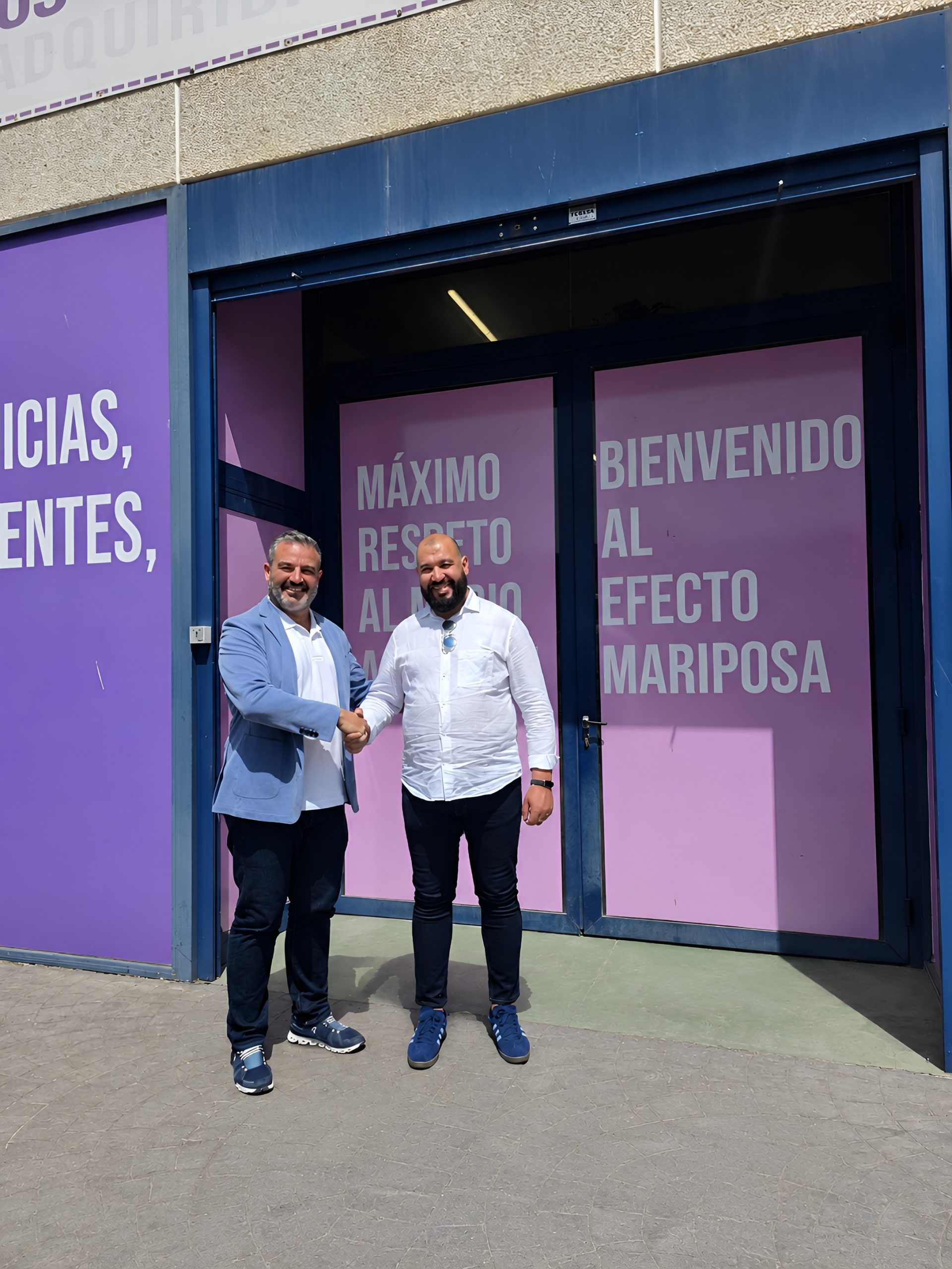 Fernando Castillo (fundador de Ambiseint) y Hicham Chaoukar (franquiciado en Casablanca)