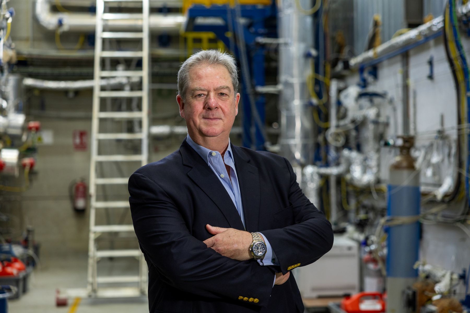 Joaquín Alarcón, CEO de Catalyxx, en las instalaciones de la compañia.