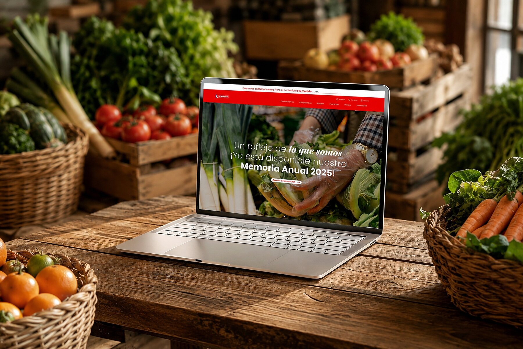Nueva web corporativa de Eroski