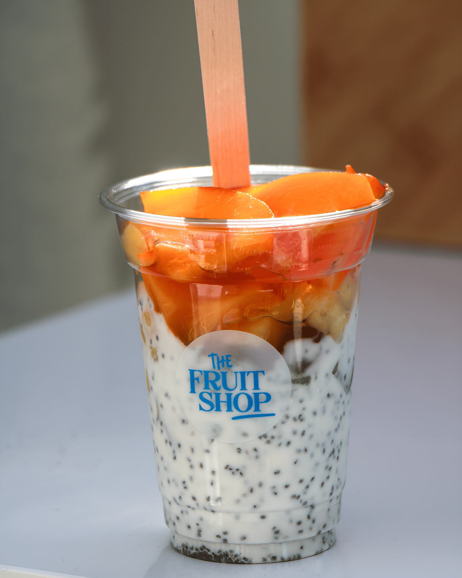 Vaso con frutas de The Fruit Shop