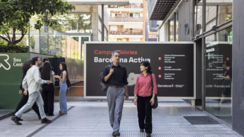 Personas emprendedoras en las Instalaciones de Barcelona Activa
