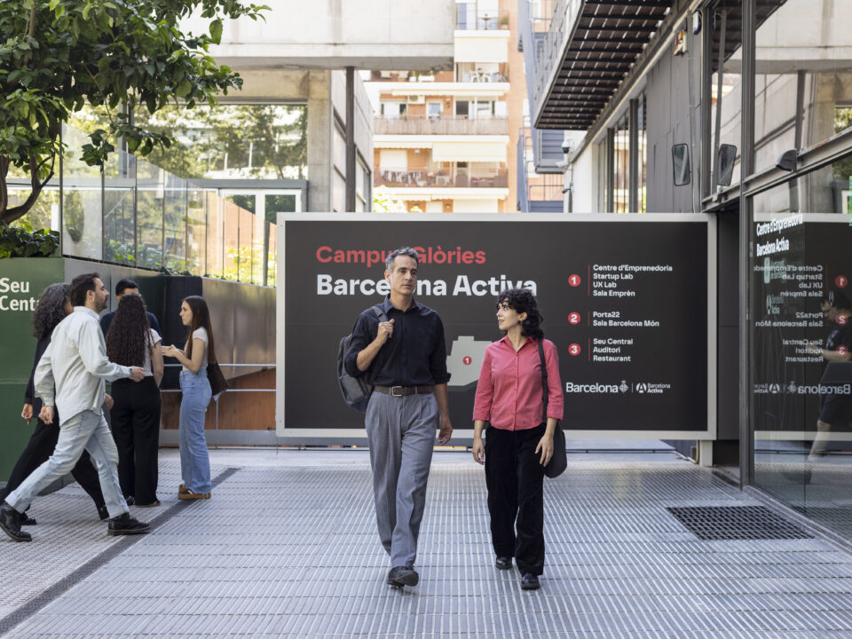 Personas emprendedoras en las Instalaciones de Barcelona Activa