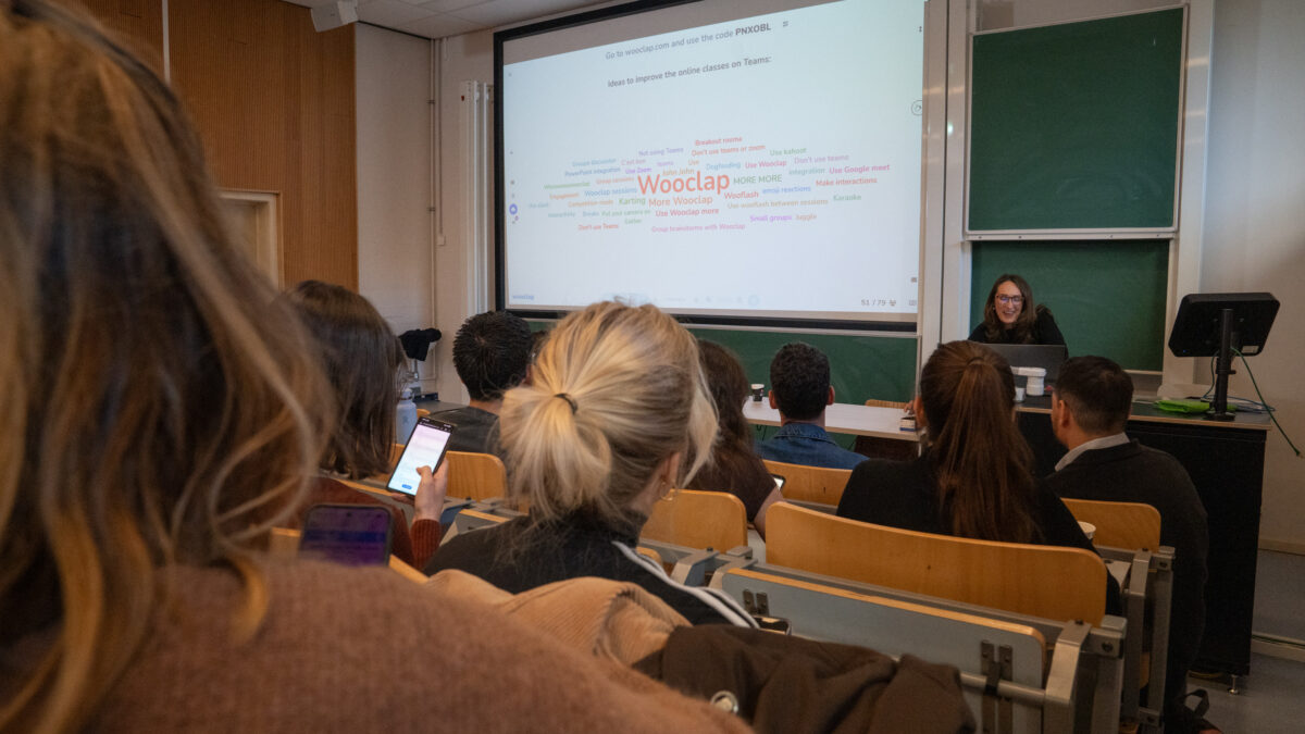 Clase utilizando las herramientas de Wooclap