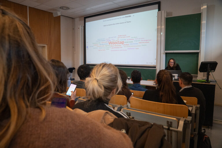 Clase utilizando las herramientas de Wooclap