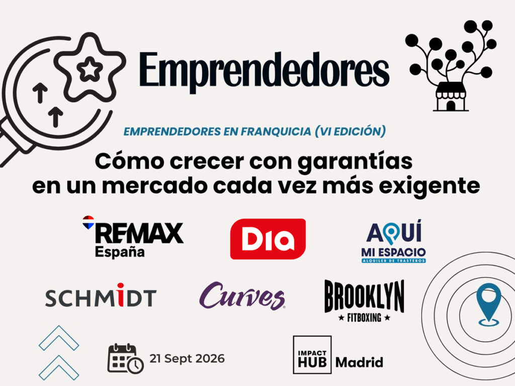 Banner corporativo de Emprendedores en franquicia sexta edición
