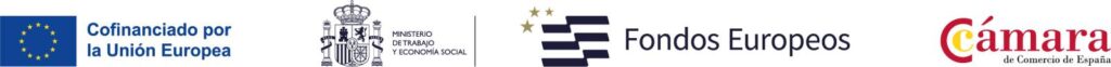 Fondos Europeos Cámara de Comercio logos