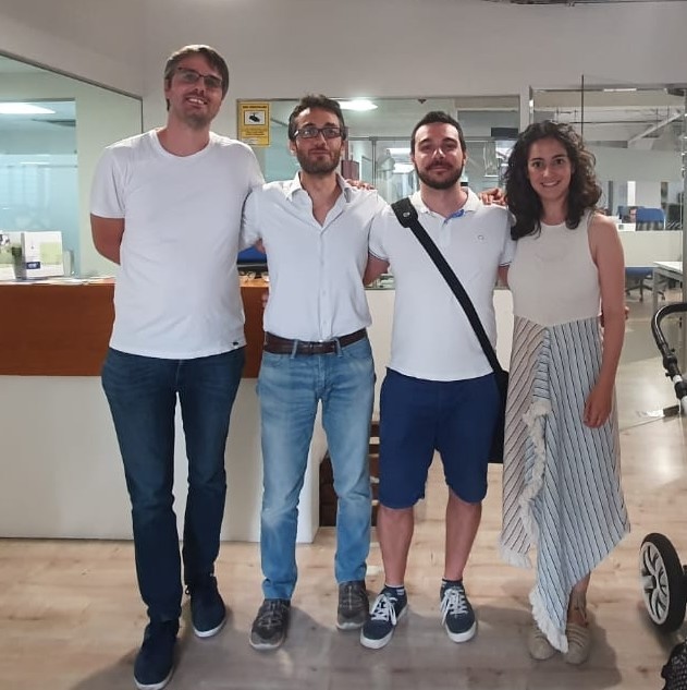 Paolo Ingraito, Roberto Iannone, Matteo Ingravalle y Ana Laguna Pradas, fundadores de Zoundream.
