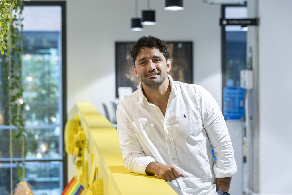 Manuel Gnecco, cofundador y director de negocio de Wealthreader, en el Glovo Startup Campus