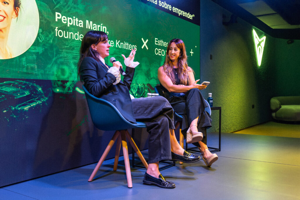 Pepita Marín con Esther Molina en Generacion Founders. 