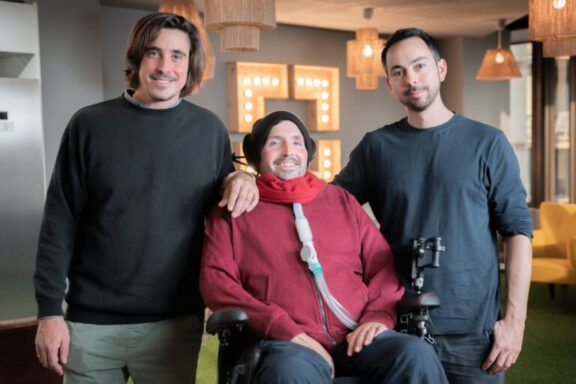 De izquierda a derecha, Víctor Julià, Armando Folgado y Narcís Codina, el equipo fundador de Aurax.