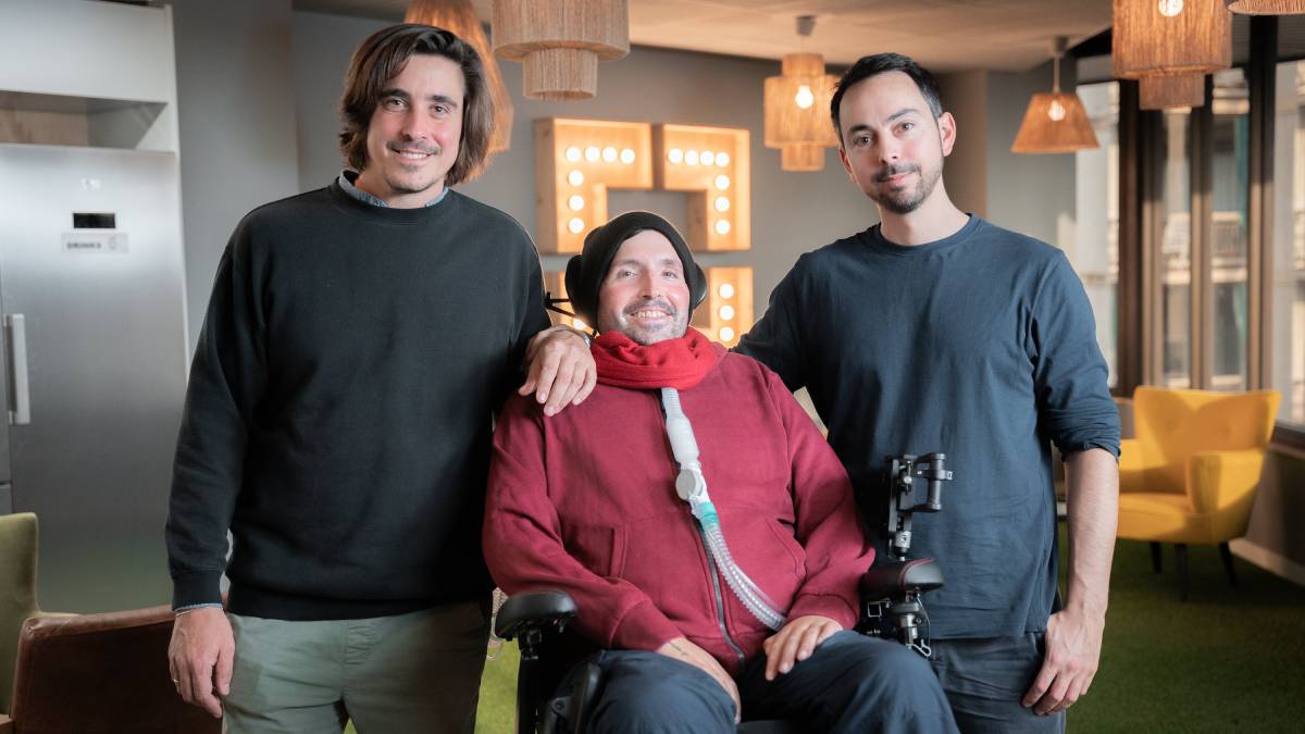 De izquierda a derecha, Víctor Julià, Armando Folgado y Narcís Codina, el equipo fundador de Aurax.