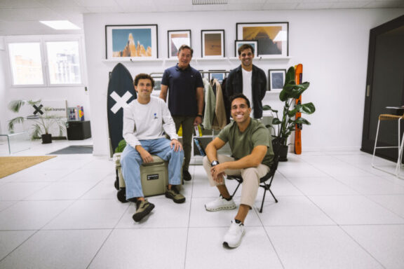 Julio Bueso, Nacho Rivera, Juan Fernández-Estrada y Alfonso González, socios de Blue Banana.