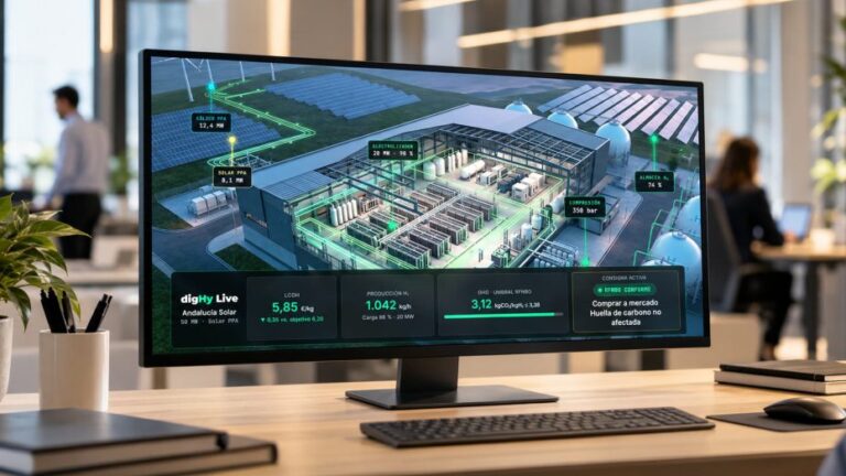Plataforma desarrollada por la cleantech digHy, en la que acaba de invertir Enagás Emprende