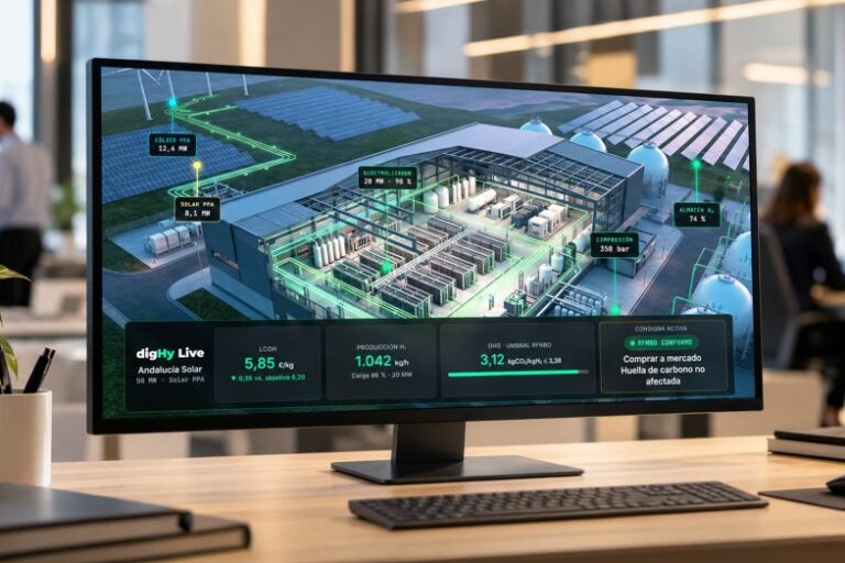 Plataforma desarrollada por la cleantech digHy, en la que acaba de invertir Enagás Emprende
