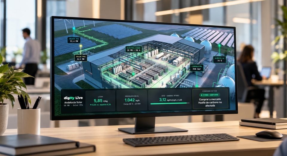 Plataforma desarrollada por la cleantech digHy, en la que acaba de invertir Enagás Emprende