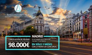 Atalanta y Abogadas cancela 98.000 euros en Madrid en el Juzgado Mercantil número 13