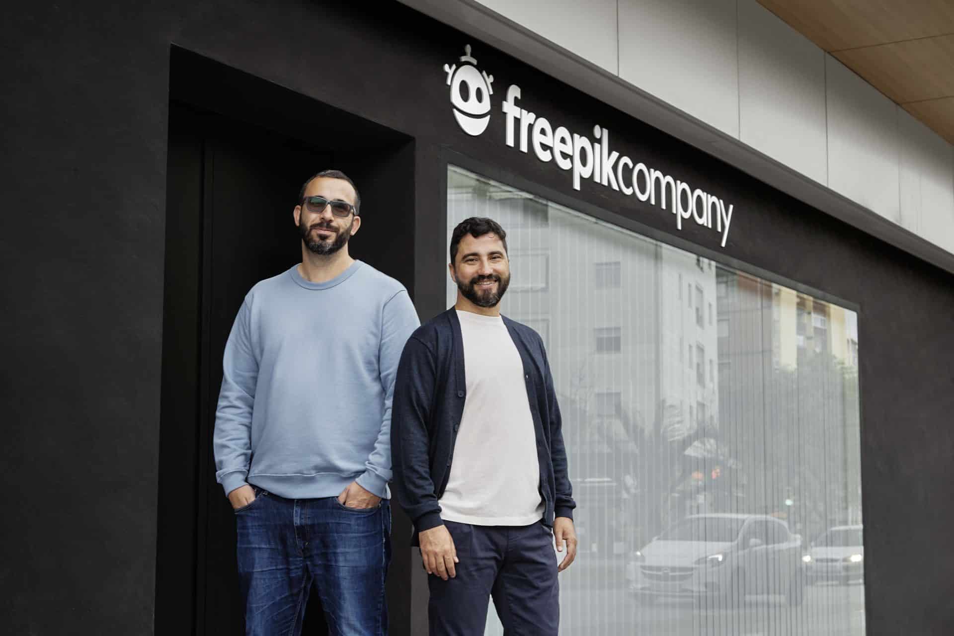 Alejandro Sanchez y Joaquin Cuenca cofundadores de Freepik