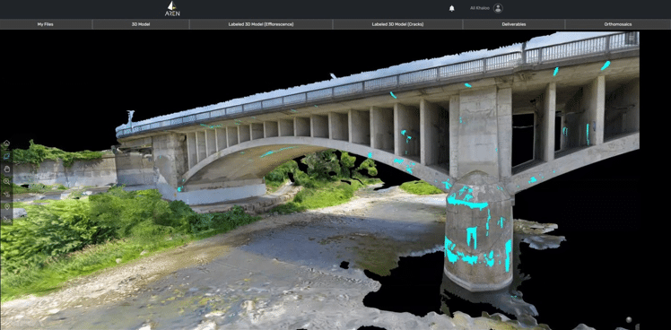 Crear puentes seguros con la ayuda de drones e inteligencia artificial