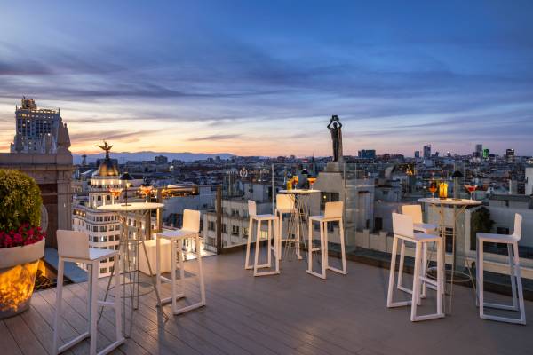 La Terraza, el espacio en lo más alto del Hotel Emperador.