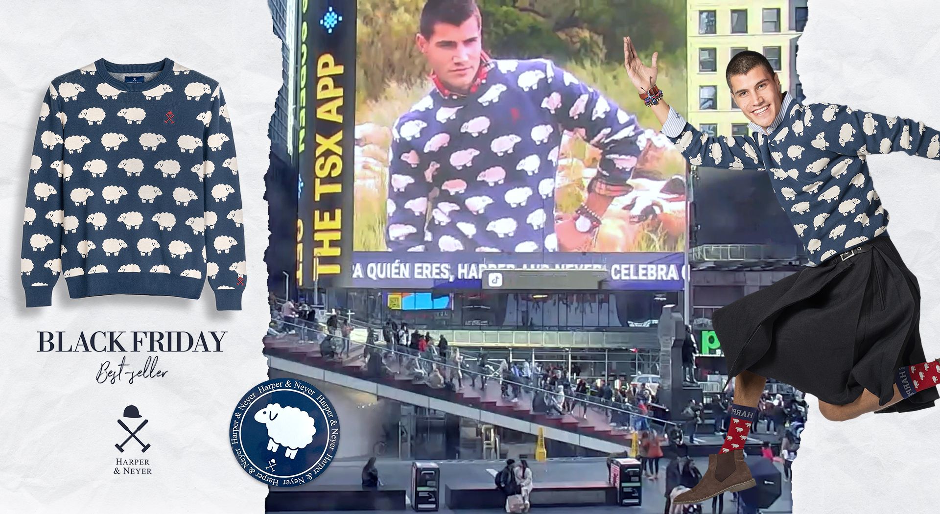 Harper & Neyer estrena su campaña de Black Friday en Times Square