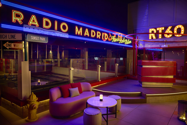 RT60 Rooftop, en la octava planta del Hard Rock Hotel Madrid