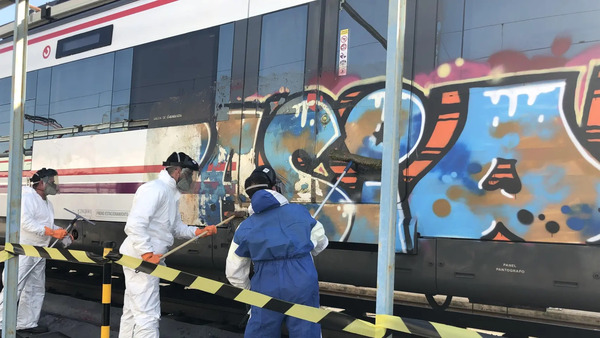 Un sistema predictivo por IA de prevención de grafitis gana el reto de Renfe IA para borrar grafiti