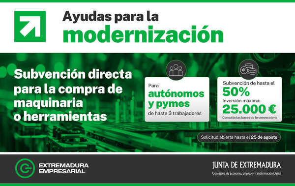 Junta Extremadura ayudas modernización