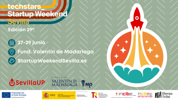 Techstars Startup Weekend Sevilla celebra su 29ª edición en junio 2025 con INCIBE