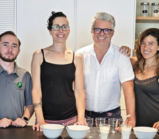 Parte el equipo de Tentorium con Kim Sorensen (segundo por la derecha)