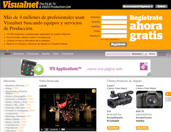 Alquiler de equipos para sector audiovisual