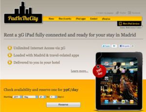 Alquiler de ipads para turistas en los hoteles…