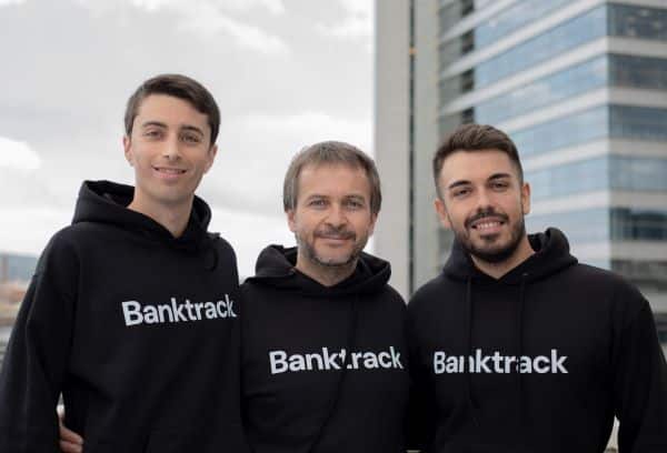 Fundadores de Banktrack, fintech que acaba de cerrar una ronda de financiación de 2 millones de euros
