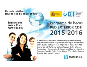 Becas Red Exterior CDTI