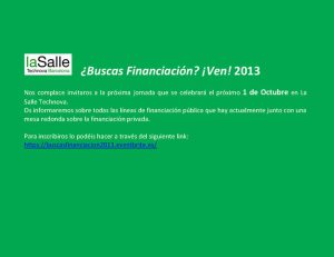 ¿Buscas financiación?