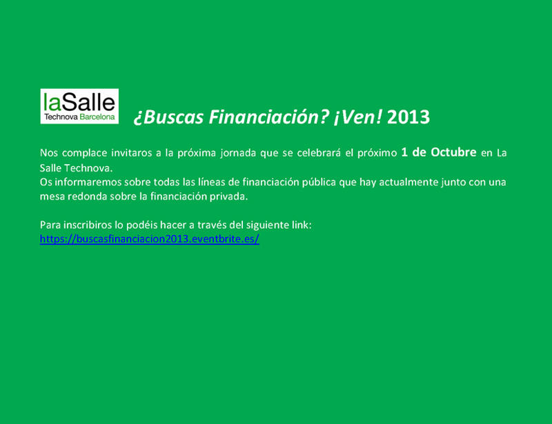 ¿Buscas financiación?