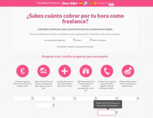 Calcula tu hora como freelance