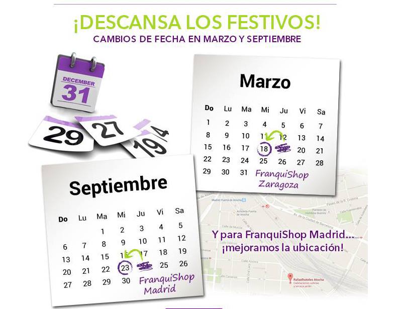 Cambio de fechas en FranquiShop