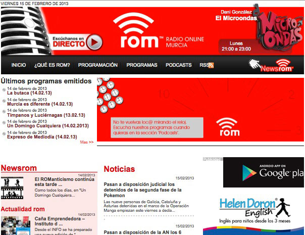 ‘e-Emisora’ de radio 3.0 desde Murcia
