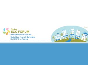 Emprendimiento sostenible en el Global Eco Fórum